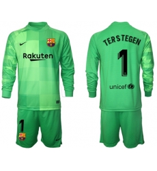 Men Barcelona Long Sleeve Soccer Jerseys 525 Men Barcelona Long Sleeve Soccer Jerseys 525