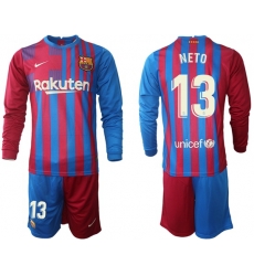 Men Barcelona Long Sleeve Soccer Jerseys 572 Men Barcelona Long Sleeve Soccer Jerseys 572