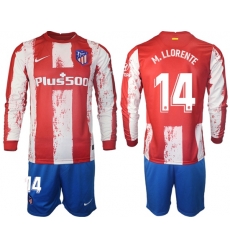 Men Atletico de Madrid Long Sleeve Soccer Jerseys 514 Men Atletico de Madrid Long Sleeve Soccer Jerseys 514