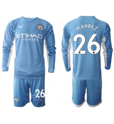 Men Manchester City Long Sleeve Soccer Jerseys 502 Men Manchester City Long Sleeve Soccer Jerseys 502