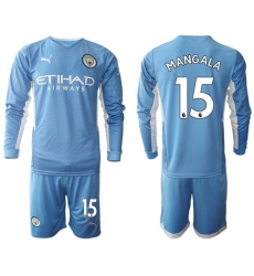 Men Manchester City Long Sleeve Soccer Jerseys 508 Men Manchester City Long Sleeve Soccer Jerseys 508
