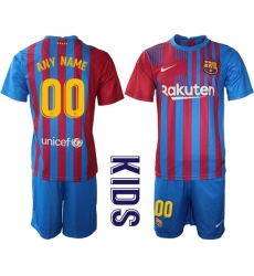 Kids Barcelona Soccer Jerseys 066 Customized Kids Barcelona Soccer Jerseys 066 Customized