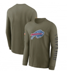 Men Buffalo Bills Olive 2022 Salute To Service Long Sleeve T Shirt Men Buffalo Bills Olive 2022 Salute To Service Long Sleeve T Shirt