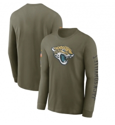 Men Jacksonville Jaguars Olive 2022 Salute To Service Long Sleeve T Shirt Men Jacksonville Jaguars Olive 2022 Salute To Service Long Sleeve T Shirt