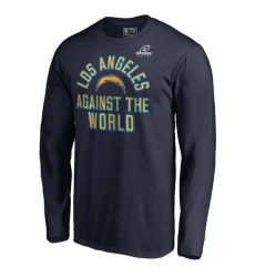 Los Angeles Chargers Men Long T Shirt 010 Los Angeles Chargers Men Long T Shirt 010