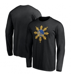 Men Golden State Warriors 2022 Black Filipino Heritage Night Long Sleeve T Shirt Men Golden State Warriors 2022 Black Filipino Heritage Night Long Sleeve T Shirt
