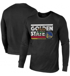 Men Golden State Warriors 2022 Black State Tri Blend Long Sleeve T Shirt Men Golden State Warriors 2022 Black State Tri Blend Long Sleeve T Shirt