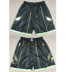 Men Charlotte Hornets 2022 23 Black City Edition Shorts Men Charlotte Hornets 2022 23 Black City Edition Shorts