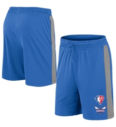 Men Charlotte Hornets Blue Shorts Men Charlotte Hornets Blue Shorts