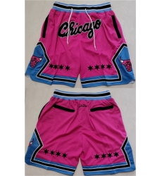 Men Chicago Bulls Pink Shorts 28Run Small 29 Men Chicago Bulls Pink Shorts 28Run Small 29