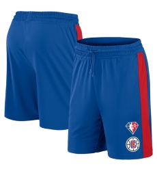 Men Los Angeles Clippers Blue Shorts Men Los Angeles Clippers Blue Shorts