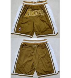 Los Angeles Lakers Basketball Shorts 035 Los Angeles Lakers Basketball Shorts 035