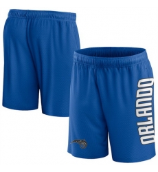 Men Orlando Magic Blue Post Up Mesh Shorts Men Orlando Magic Blue Post Up Mesh Shorts