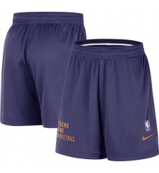 Men Phoenix Suns Purple On Court Practice Warmup Performance Shorts Men Phoenix Suns Purple On Court Practice Warmup Performance Shorts