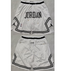 Men Michael Jordan White Shorts Men Michael Jordan White Shorts