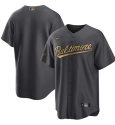 Men Baltimore Orioles Blank 2022 All Star Cool Base Charcoal Stitched Baseball Jersey Men Baltimore Orioles Blank 2022 All Star Cool Base Charcoal Stitched Baseball Jersey