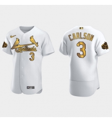 Men St.Louis Cardinals Dylan Carlson 2022 Mlb All Star Game White Gold Men Jersey Men St.Louis Cardinals Dylan Carlson 2022 Mlb All Star Game White Gold Men Jersey