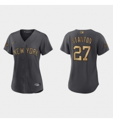 Women Giancarlo Stanton New York Yankees 2022 Mlb All Star Game Replica Charcoal Jersey Women Giancarlo Stanton New York Yankees 2022 Mlb All Star Game Replica Charcoal Jersey