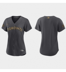Women Toronto Blue Jays 2022 Mlb All Star Game Replica Charcoal Jersey Women Toronto Blue Jays 2022 Mlb All Star Game Replica Charcoal Jersey