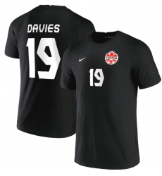 Canada soccer jersey 19 Davies Black Canada soccer jersey 19 Davies Black