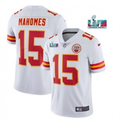 Men Women Youth Toddler Kansas City Chiefs 15 Patrick Mahomes White Super Bowl LVII Patch Vapor Untouchable Limited Stitched Jersey Men Women Youth Toddler Kansas City Chiefs 15 Patrick Mahomes White Super Bowl LVII Patch Vapor Untouchable Limited Stitched Jersey