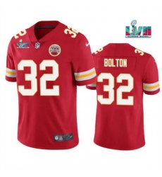 Men Women Youth Toddler Kansas City Chiefs 32 Nick Bolton Red Super Bowl LVII Patch Vapor Untouchable Limited Stitched Jersey Men Women Youth Toddler Kansas City Chiefs 32 Nick Bolton Red Super Bowl LVII Patch Vapor Untouchable Limited Stitched Jersey