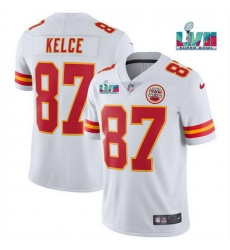 Men Women Youth Toddler Kansas City Chiefs 87 Travis Kelce White Super Bowl LVII Patch Vapor Untouchable Limited Stitched Jersey Men Women Youth Toddler Kansas City Chiefs 87 Travis Kelce White Super Bowl LVII Patch Vapor Untouchable Limited Stitched Jersey