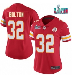 Women Kansas City Chiefs 32 Nick Bolton Red Super Bowl LVII Patch Vapor Stitched Jersey Women Kansas City Chiefs 32 Nick Bolton Red Super Bowl LVII Patch Vapor Stitched Jersey