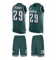 Men's Nike Philadelphia Eagles #29 Avonte Maddox Limited Midnight Green Tank Top Suit NFL Jersey Men's Nike Philadelphia Eagles #29 Avonte Maddox Limited Midnight Green Tank Top Suit NFL Jersey