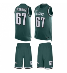 Men's Nike Philadelphia Eagles #67 Chance Warmack Limited Midnight Green Tank Top Suit NFL Jersey Men's Nike Philadelphia Eagles #67 Chance Warmack Limited Midnight Green Tank Top Suit NFL Jersey