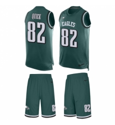 Men's Nike Philadelphia Eagles #82 Mike Quick Limited Midnight Green Tank Top Suit NFL Jersey Men's Nike Philadelphia Eagles #82 Mike Quick Limited Midnight Green Tank Top Suit NFL Jersey