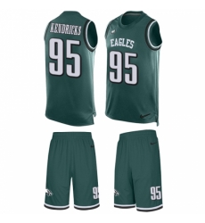 Men's Nike Philadelphia Eagles #95 Mychal Kendricks Limited Midnight Green Tank Top Suit NFL Jersey Men's Nike Philadelphia Eagles #95 Mychal Kendricks Limited Midnight Green Tank Top Suit NFL Jersey