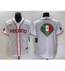 Men Mexico Baseball 2023 White World Baseball Classic Team Big Logo Stitched Jersey Men Mexico Baseball 2023 White World Baseball Classic Team Big Logo Stitched Jersey