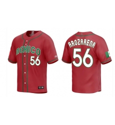 Men Mexico Baseball 56 Randy Arozarena 2023 Red World Baseball Classic Stitched Jersey Men Mexico Baseball 56 Randy Arozarena 2023 Red World Baseball Classic Stitched Jersey