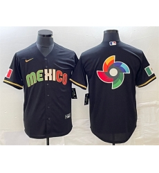 Men Mexico Baseball Black 2023 World Baseball Classic Team Big Logo Stitched Jersey 4 Men Mexico Baseball Black 2023 World Baseball Classic Team Big Logo Stitched Jersey 4
