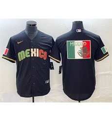 Men Mexico Baseball Black 2023 World Baseball Classic Team Big Logo Stitched Jersey Men Mexico Baseball Black 2023 World Baseball Classic Team Big Logo Stitched Jersey