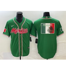 Men Mexico Baseball Green 2023 World Baseball Classic Team Big Logo Stitched Jersey 3 Men Mexico Baseball Green 2023 World Baseball Classic Team Big Logo Stitched Jersey 3