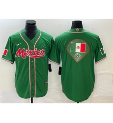 Men Mexico Baseball Green 2023 World Baseball Classic Team Big Logo Stitched Jersey 4 Men Mexico Baseball Green 2023 World Baseball Classic Team Big Logo Stitched Jersey 4