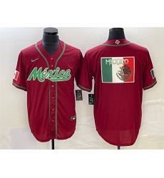 Men Mexico Baseball Red 2023 World Baseball Classic Team Big Logo Stitched Jersey 4 Men Mexico Baseball Red 2023 World Baseball Classic Team Big Logo Stitched Jersey 4