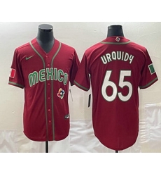 Men's Mexico Baseball #65 Giovanny Gallegos 2023 Red World Classic Stitched Jersey Men's Mexico Baseball #65 Giovanny Gallegos 2023 Red World Classic Stitched Jersey