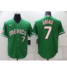 Men's Mexico Baseball #7 Julio Urias 2023 Green World Baseball Classic Stitched Jerseys Men's Mexico Baseball #7 Julio Urias 2023 Green World Baseball Classic Stitched Jerseys