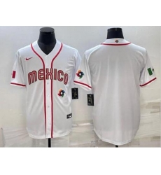Mexico 2023 World Baseball Classic Blank Jersey White Mexico 2023 World Baseball Classic Blank Jersey White