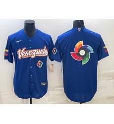 Men Venezuela Baseball 2023 Royal World Baseball Big Logo With Patch Classic Stitched Jersey Men Venezuela Baseball 2023 Royal World Baseball Big Logo With Patch Classic Stitched Jersey