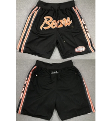 Men Chicago Bears Black Shorts Men Chicago Bears Black Shorts