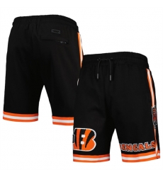 Men Cincinnati Bengals Black Shorts Men Cincinnati Bengals Black Shorts