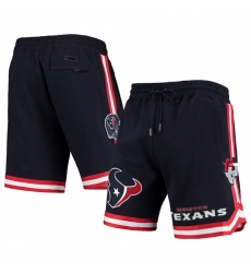 Men Houston Texans Navy Shorts Men Houston Texans Navy Shorts