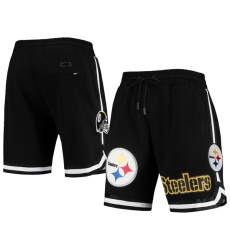 Men Pittsburgh Steelers Black Shorts Men Pittsburgh Steelers Black Shorts