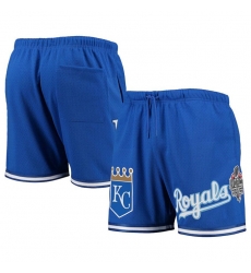 Men Kansas City Royals Royal Team Logo Mesh Shorts Men Kansas City Royals Royal Team Logo Mesh Shorts