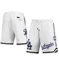 Men Los Angeles Dodgers White Shorts Men Los Angeles Dodgers White Shorts
