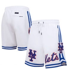 Men New York Mets White Shorts Men New York Mets White Shorts